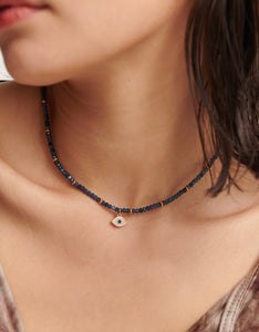 Evil Eye stone beaded necklace