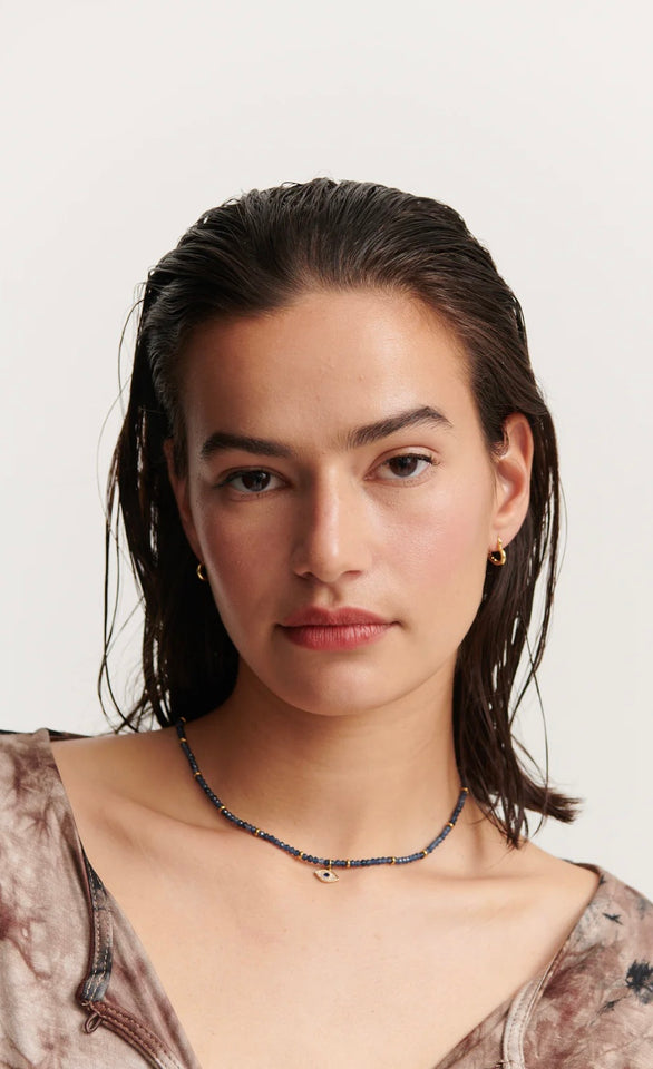 Evil Eye stone beaded necklace