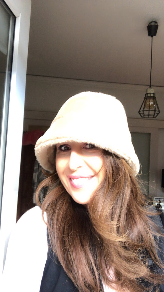 Bucket hat fax fur