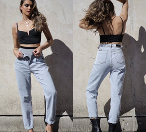 Mom Jeans vintage wash