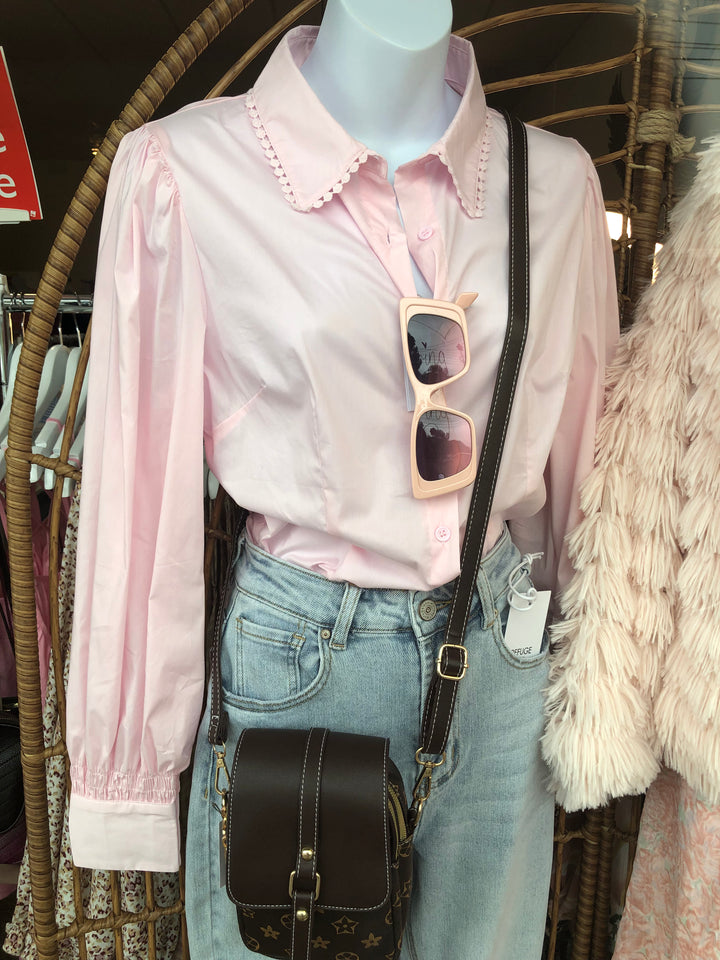 Pink detailed shirt