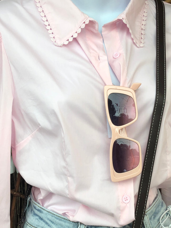 Pink detailed shirt